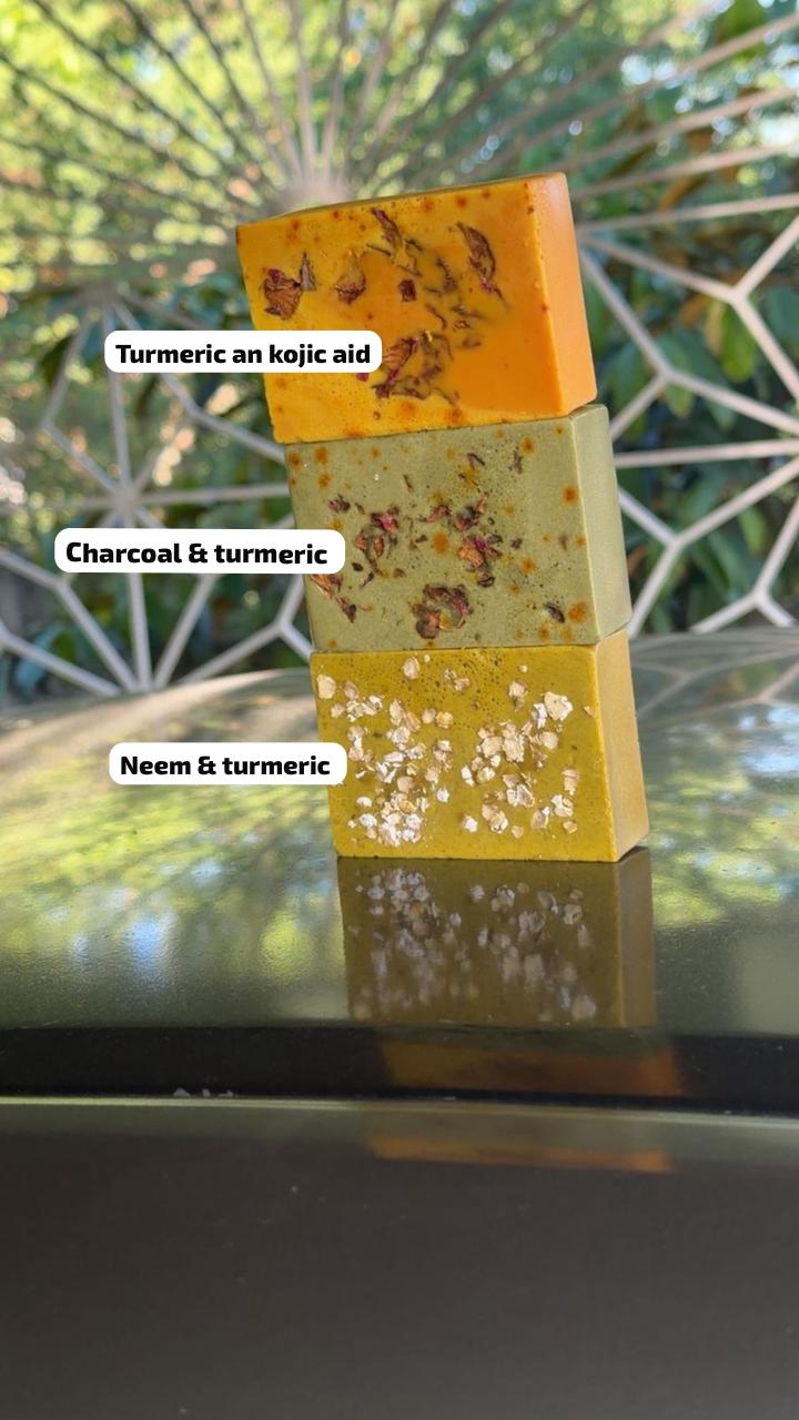 Neem charcoal an turmeric soap