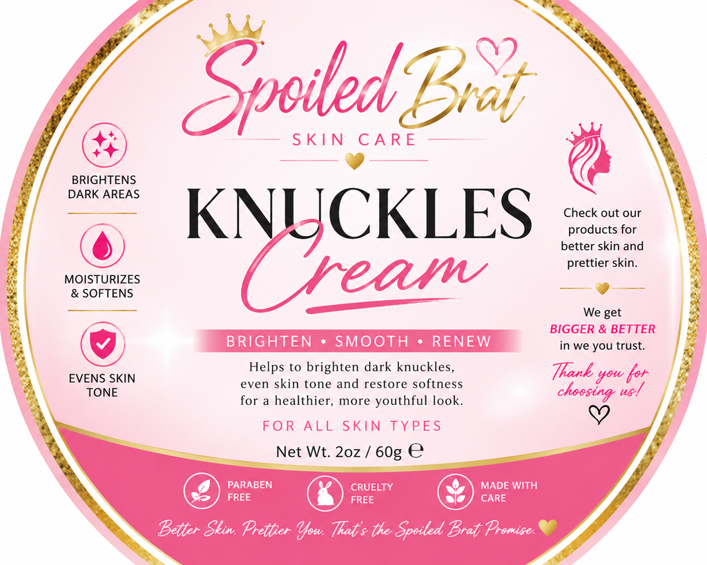 Here are some product title ideas for Spoiled Brat Skincare products:

* Spoiled Brat Glow & Radiance Face Cream
* Spoiled Brat Brightening Body Cream
* Spoiled Brat Dark Spot Corrector Cream
* Spoiled Brat Turmeric Brightening Scrub
* Spoiled Brat Glow B