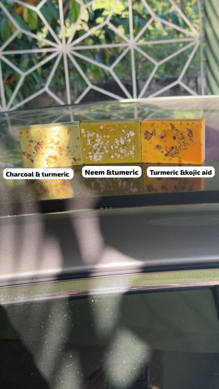 Neem charcoal an turmeric soap