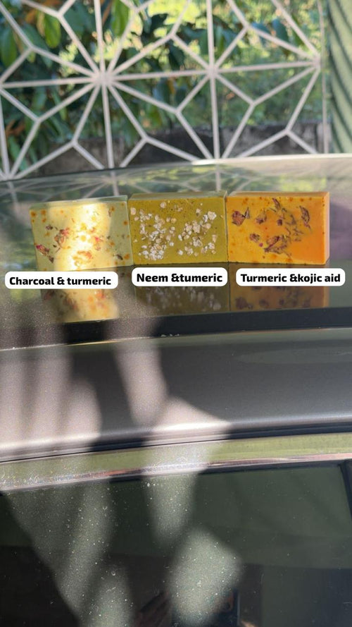 Neem charcoal an turmeric soap