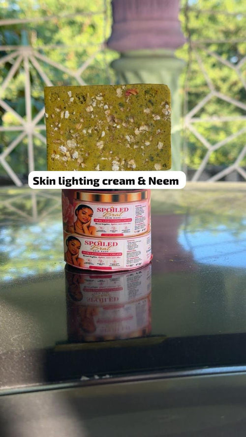 Skin lighting cream an soap